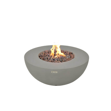 Modeno Roca Light Gray Concrete Fire Bowl - 34 Inch