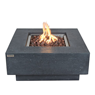 Elementi Manhattan Fire Pit Table in Dark Gray
