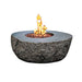 Elementi Boulder Concrete Fire Bowl With Flame