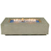Elementi Plus Meteora Space Gray Concrete Rectangular Fire Table -OFG410SG