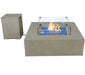 Elementi Plus Capertee Space Grey Concrete Square Fire Table with Optional Propane Tank Cover