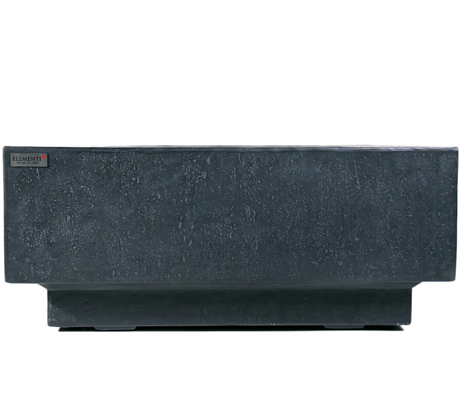 Elementi Plus Bergen Dark Gray Concrete Square Fire Table Made From Durable Concrete