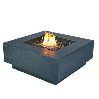 Elementi Plus Bergen Dark Gray Concrete Square Fire Table