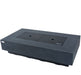 Elementi Plus Positano Slate Black Concrete Fire Table with Aluminum Lid for Burner Protection