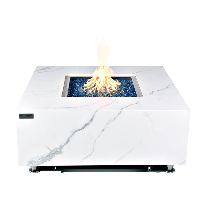 Elementi Plus Bianco Fire Table