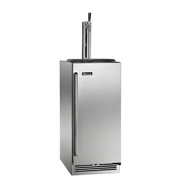Perlick 15-Inch Signature Series Stainless Steel Outdoor Beverage Dispenser | Right Hinge