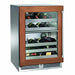 Perlick 24-Inch Signature Series Panel Ready Glass Door Outdoor Dual Zone Wine Reserve w/ Lock | Cabinet Panel Light Hinge