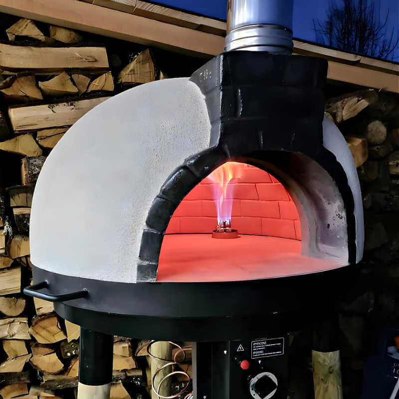 ProForno Tonio Wood Fired/Hybrid Brick Portable Pizza Oven | Gas Burner Hybrid