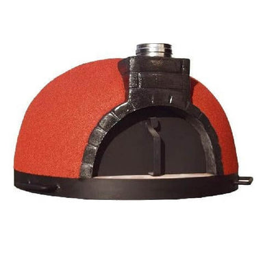 ProForno Tonio Wood Fired/Hybrid Brick Portable Pizza Oven | In Red w/ Black Metal Door