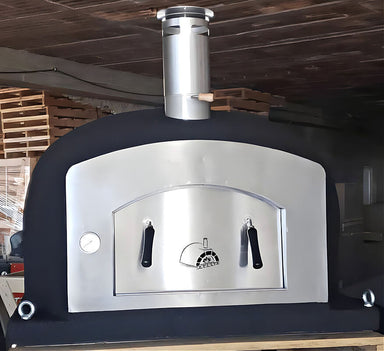 ProForno Vision Pro Wood Fired/Hybrid Brick Pizza Oven | Stainless Steel Door