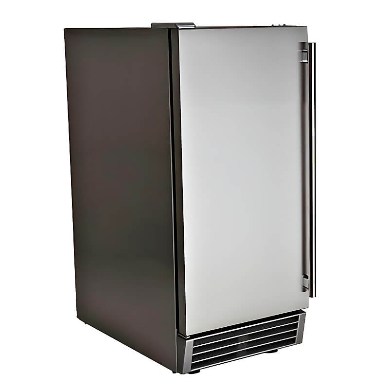RCS 44 Lb. 15-Inch Outdoor Rated Ice Maker With Gravity Drain | 304 Stainless Steel 