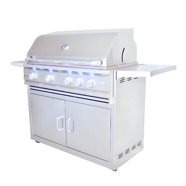 RCS Cutlass Pro 38 Inch Freestanding Gas Grill With Flame Tamers | Blue LED Lights