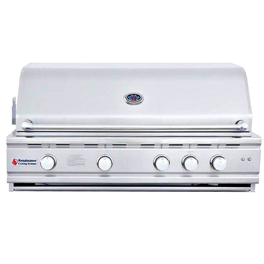 RCS Cutlass Pro 42 Inch Built-In Gas Grill with Ceramic Briquettes | Dual Line Grill Hood