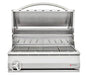 RCS Premier 32 Inch Stainless Steel Charcoal Built In Grill with Stainless Steel Cooking Grids And Warming Rack