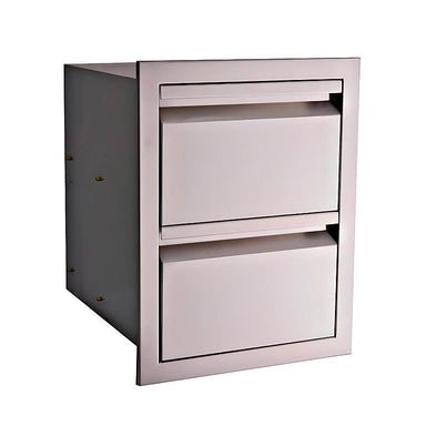 RCS Valiant 17 Inch Stainless Steel Double Drawer | 304 Stainless Steel Construction