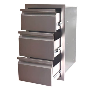 RCS Valiant 17 Inch Stainless Steel Triple Access Drawer | Soft-Closing Drawers