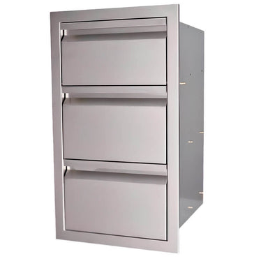 RCS Valiant 17 Inch Double Drawer & Paper Towel Holder | 304 Stainless Steel