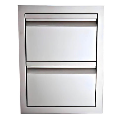RCS Valiant 17 Inch Stainless Steel Double Drawer - VDR1
