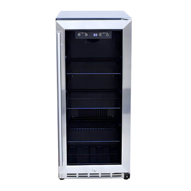 Summerset 15 Inch 3.2 Cu. Ft. Outdoor Refrigerator With Glass Door