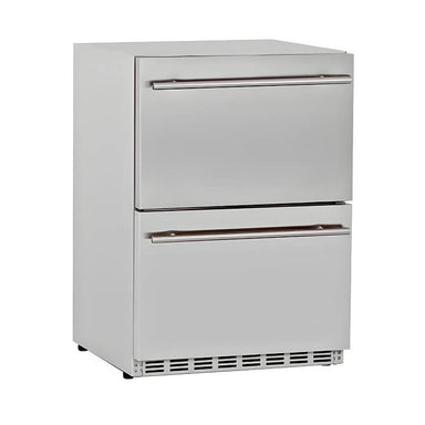 Summerset 24-Inch 5.3 Cu. Ft. Outdoor Rated Two Drawer Refrigerator | 304 Stainless Steel Construction