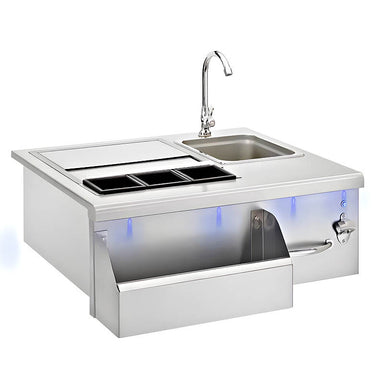 Summerset 30 Inch Built-In Beverage and Prep Station | Angled View