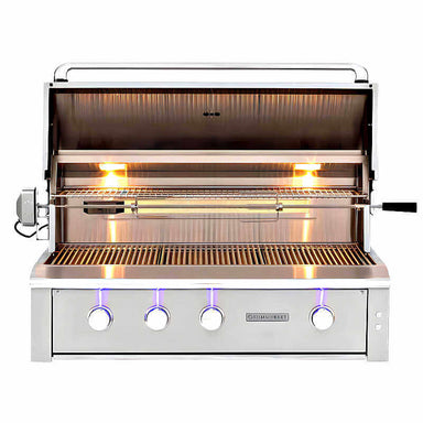 Summerset Alturi 42 Inch 3 Burner Built-In Gas Grill With Rotisserie | Double Lined Grill Hood