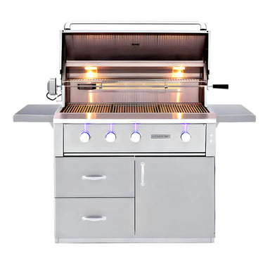 Summerset Alturi 42 Inch 3 Burner Freestanding Gas Grill | Double Lined Grill Hood