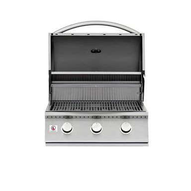Summerset Sizzler 26-Inch 3-Burner Built-In Gas Grill | Double Lined Grill Hood