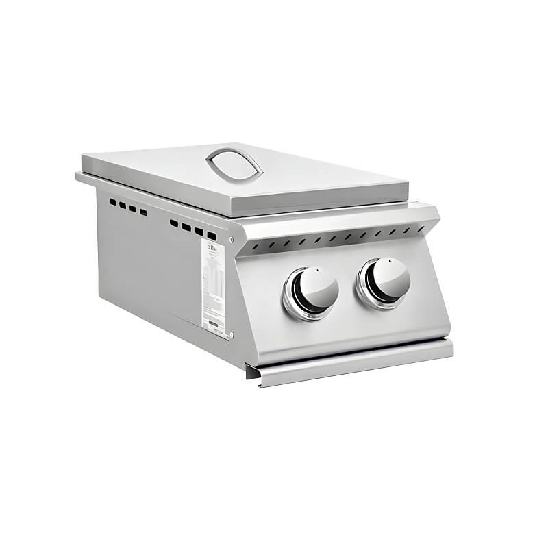 Summerset Sizzler Built-In Double Side Burner | Dual Gas Controls