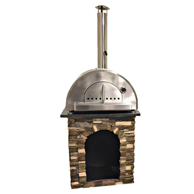 TRU Innovative Outdoor Pizza Island Stand | WPPO Pro 32-Inch Wood Fired Pizza Oven