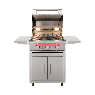 TrueFlame 25 Inch Freestanding Grill with Grill Cart 