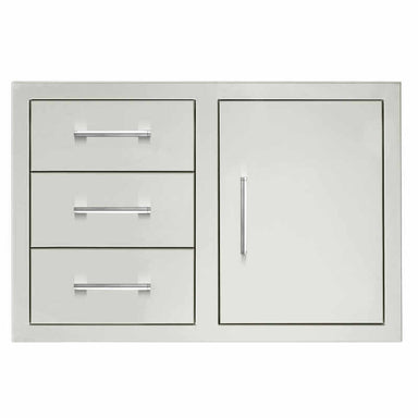 TrueFlame 33 Inch Flush Mount Triple Drawer and Access Door Combo - TF-DC3-33-A