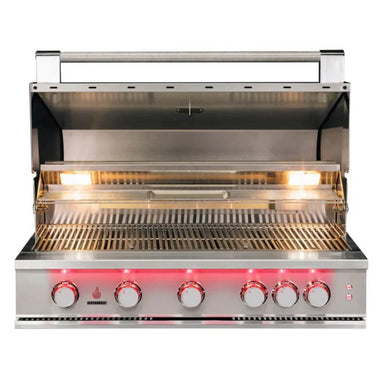 TrueFlame 40 Inch 5 Burner Built-In Gas Grill | 304 Stainless Steel Construction