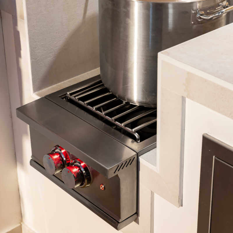 TrueFlame Built-In Stainless Steel Power Burner | Front Control Panel