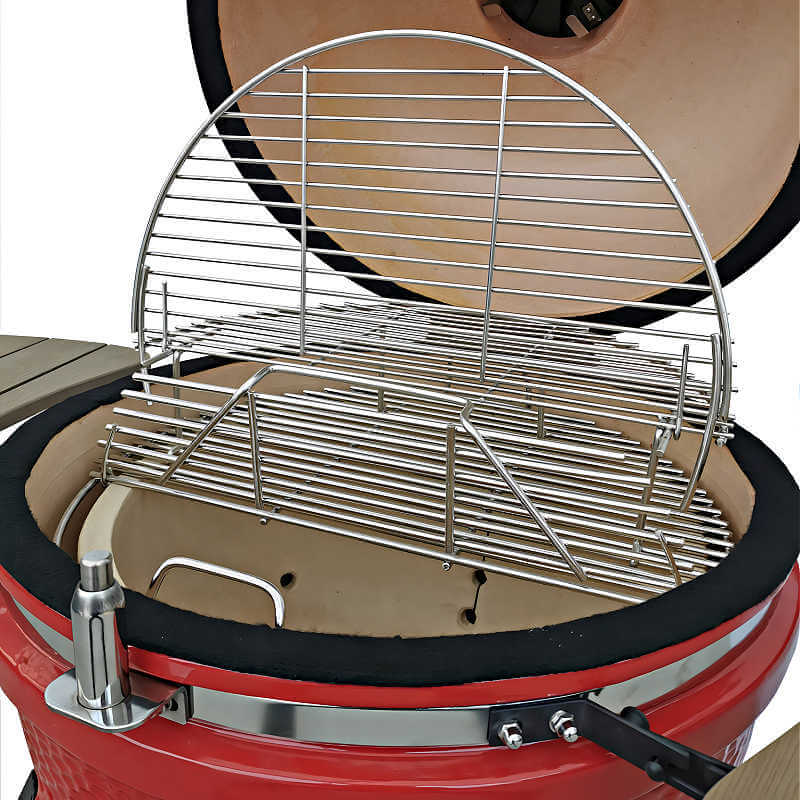 Vision Grills Professional C-Series Ceramic Kamado Grill with 2-Tiered Flip Stainless Grate System