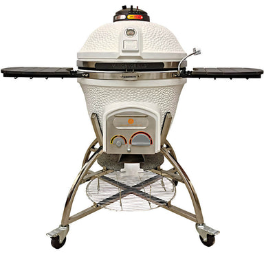 Vision Grills XD702 Maxis Ceramic Kamado Grill in White