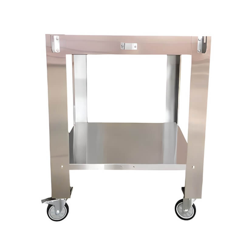 WPPO Karma 42 Inch Stainless Steel Outdoor Pizza Oven Cart | Utensil Hooks