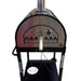 WPPO Traditional Black 25-Inch Dual Fueled Pizza Oven With Gas Attachment | Wood Handle on Door