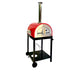 WPPO Traditional Red 25-Inch Dual Fueled Pizza Oven With Gas Attachment