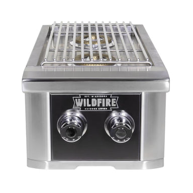 Wildfire Ranch Pro Black Stainless Steel Built-In Double Burner
