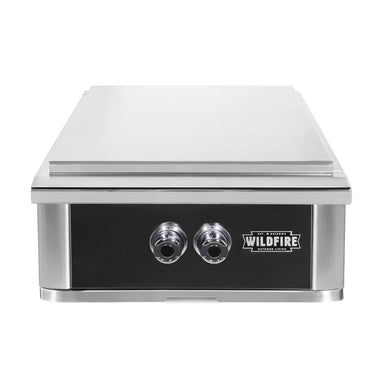 Wildfire Ranch Pro Black Stainless Steel Built-In Power Burner  w/ Stainless Steel Lid