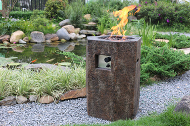 Weather-resistant fire table for year-round use