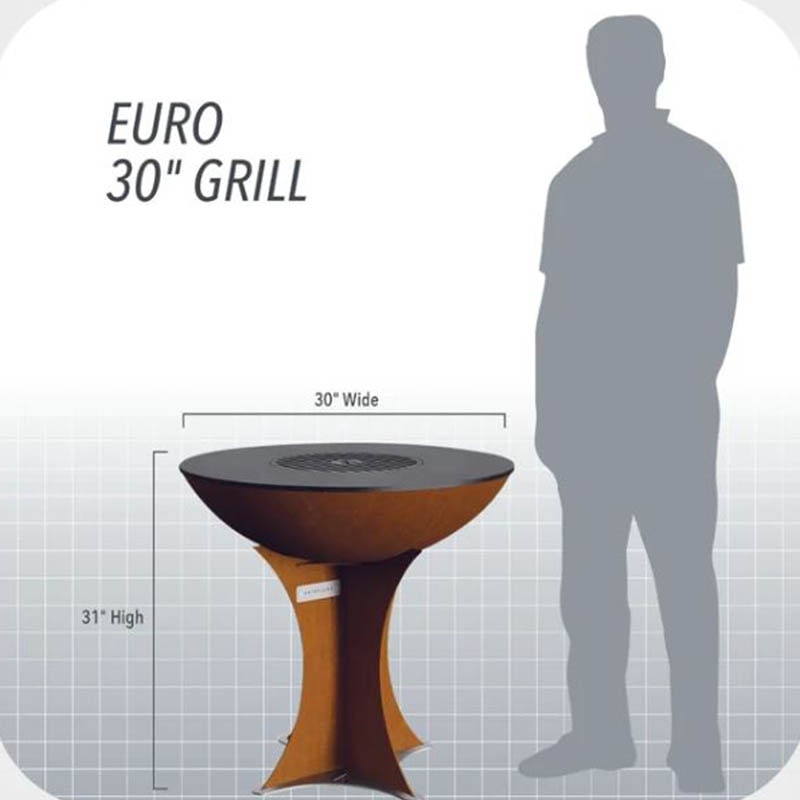 Outdoor Cooking Grill with Tall Euro Base by Arteflame