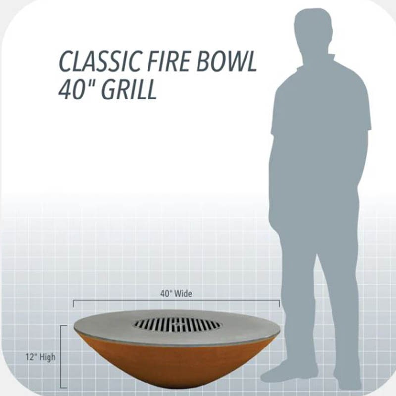 Arteflame Classic 40" Grill fire bowl