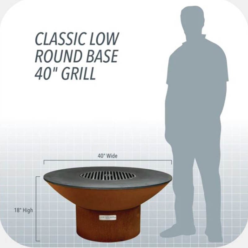 Low Round Base Fire Pit