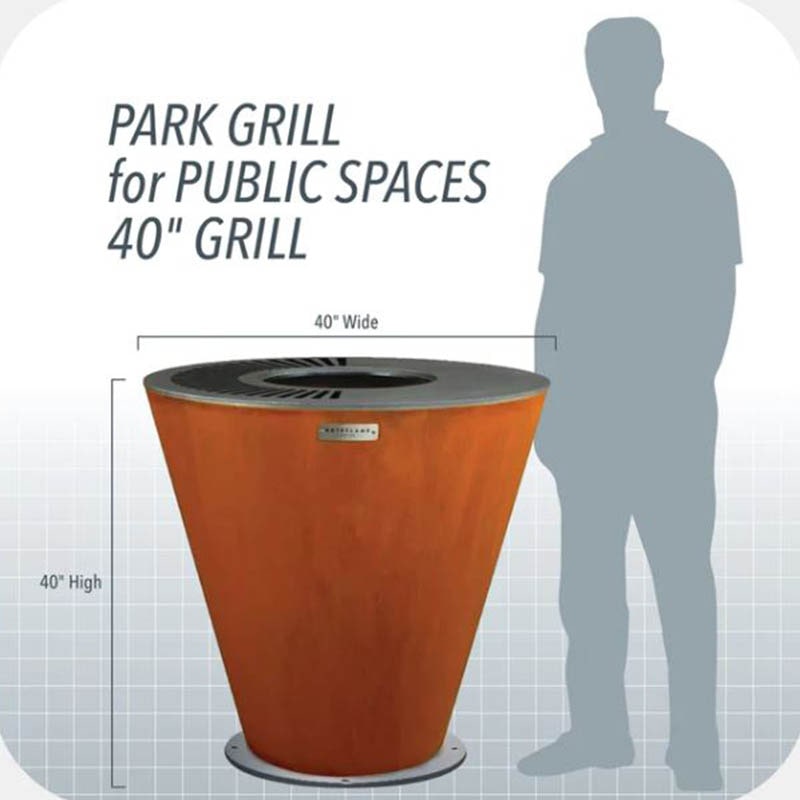 "Durable and long-lasting park grill from Arteflame"