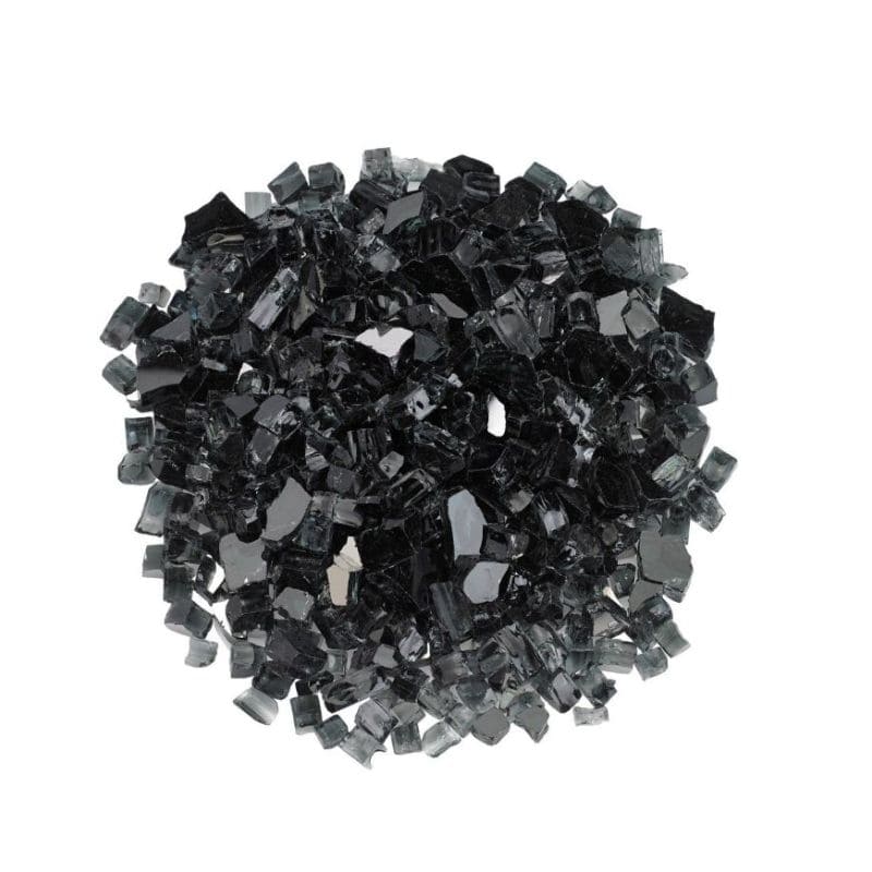 AZ Patio Heaters- Reflective Fire Glass Black