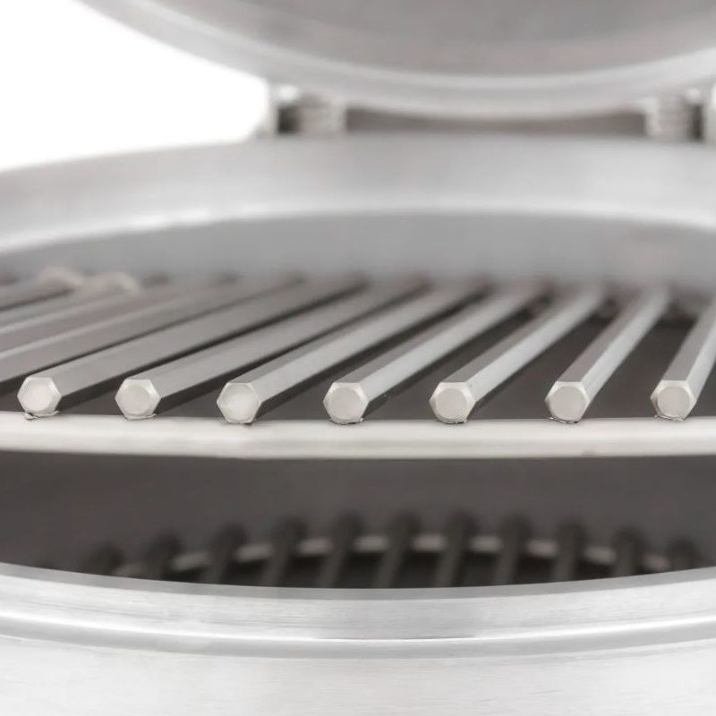 Blaze 20 Inch Cast Aluminum Kamado Grill | Hexagonal Heavy-Duty Cooking Grids