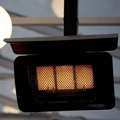Bromic Heating Tungsten 300 Smart-Heat Gas Heater in Black with Ceiling mount