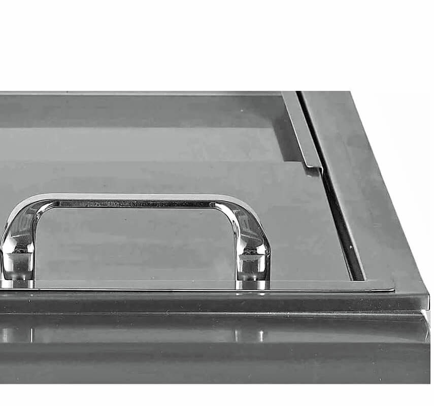 Bull 30 Inch Stainless Steel Slide-In Bar Center With Ice Chest & Sink | Stainless Steel Ice Bin Lid